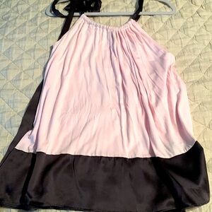 Frenzii trapeze tank, pink & gray, XS